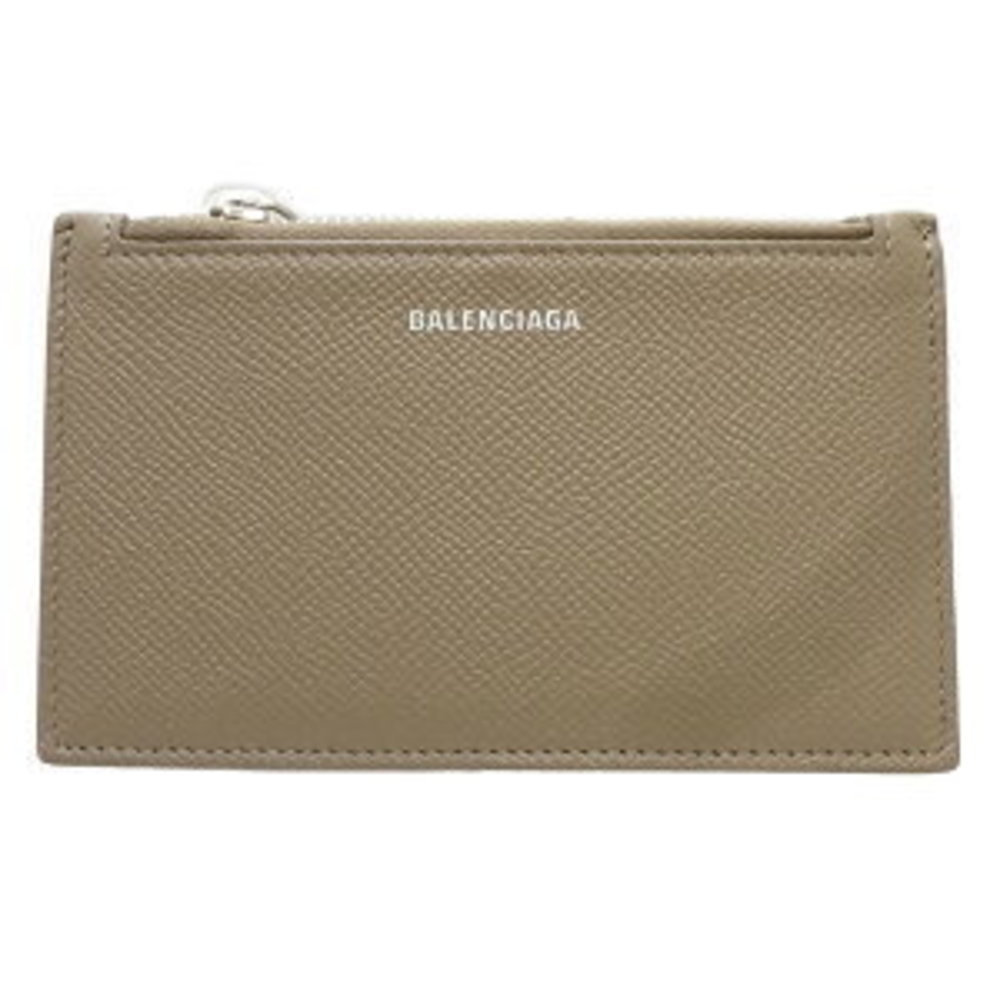 BALENCIAGA Coin Case Card Calf Greige - Picture 5 of 5